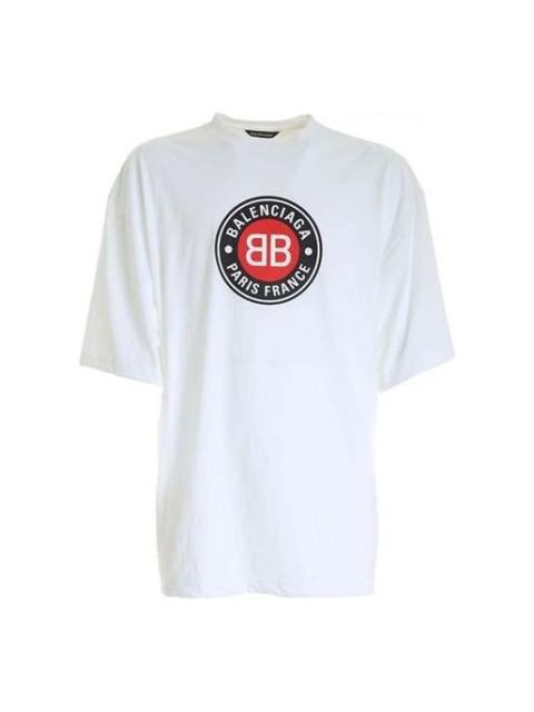 BALENCIAGA Balenciaga Double B Logo Printing 'White' 641614TJV769000