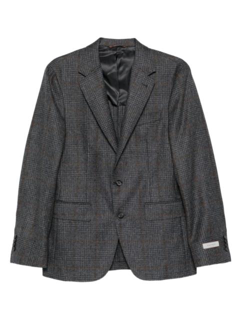 Canali checked wool blazer