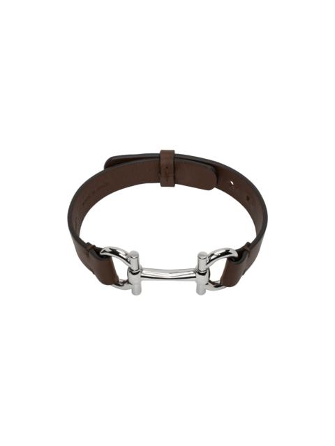 Brown Horsebit Bracelet