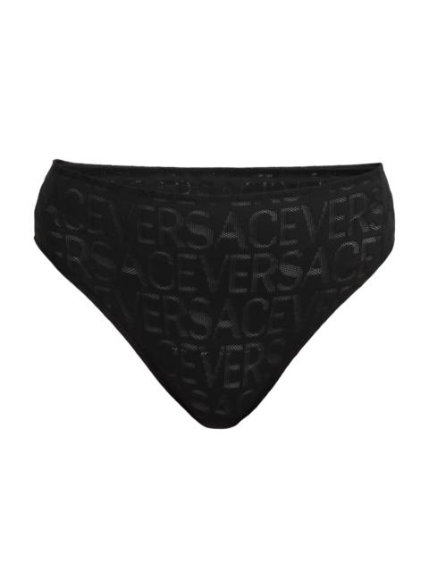 VERSACE Women's On Repeat Brief - Black