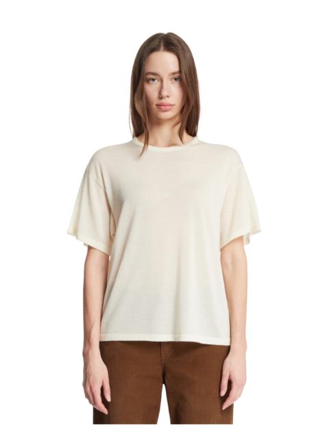 The Row White Cashmere T-Shirt