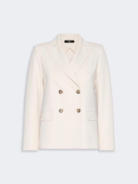 WEEKEND Max Mara COLIBRI Milano-knit double-breasted jersey blazer - IVORY