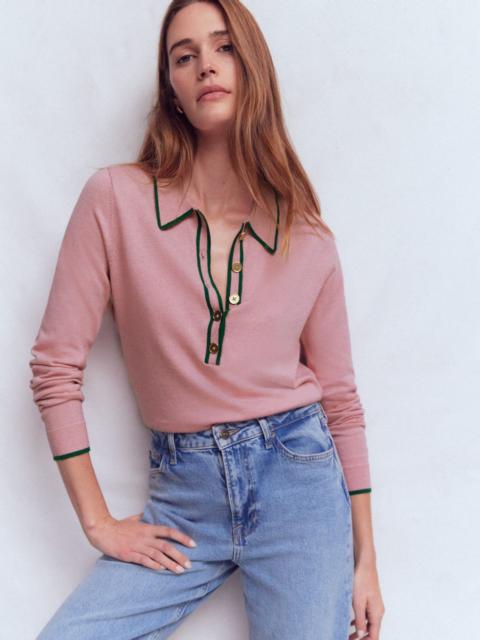 BODEN Liz Henley Jumper-Lilac