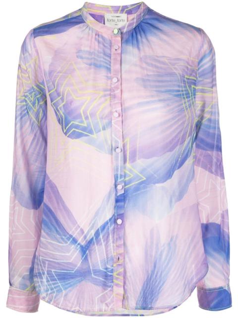 forte_forte star-print long-sleeve shirt