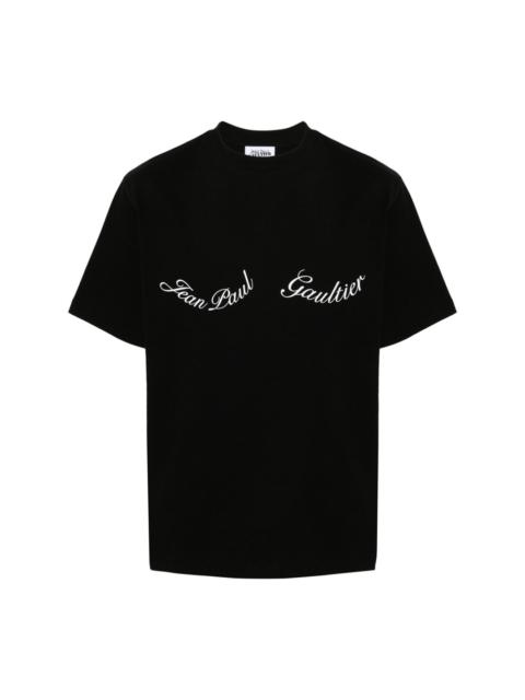 The Large logo-print cotton T-shirt