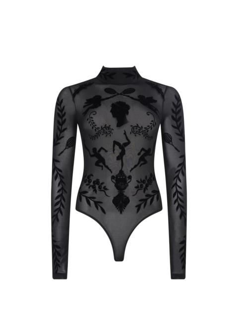 CASABLANCA Devoré Bodysuit