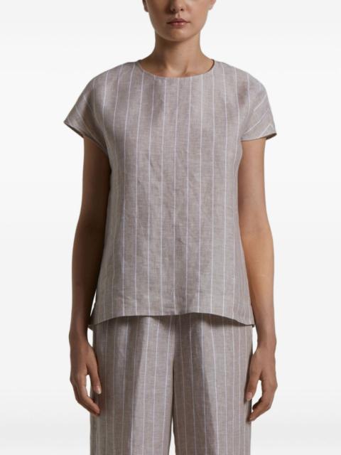 PESERICO striped short-sleeve top
