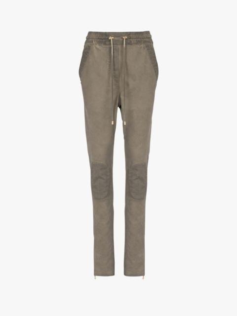 Balmain Taupe cotton jodhpurs