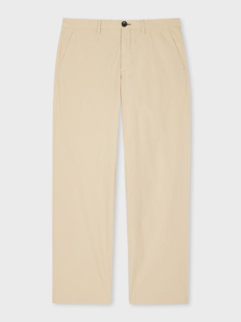 Paul Smith Light Tan Cotton Wide-Leg Chinos