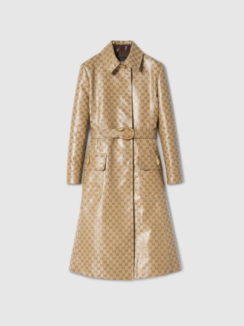 GUCCI Coated GG cotton canvas fabric coat