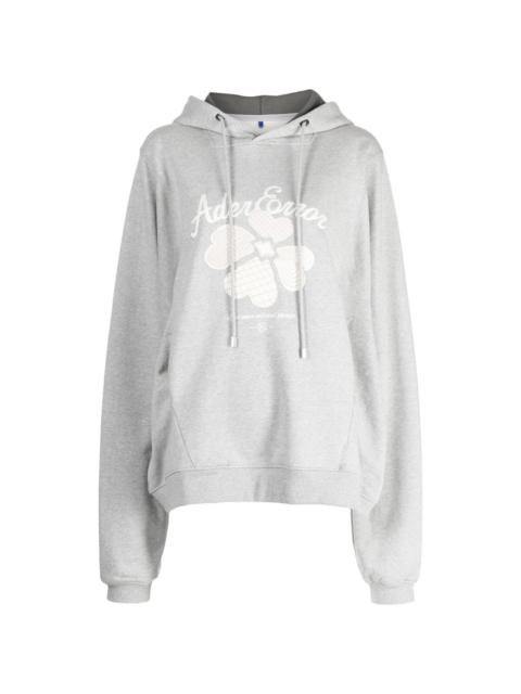 ADER error Tever logo-embroidered hoodie