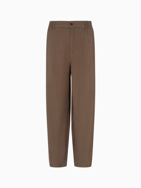 GIORGIO ARMANI WIDE-LEG VISCOSE TROUSERS