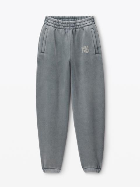 Alexander Wang Logo Sweatpant in Structured Terry