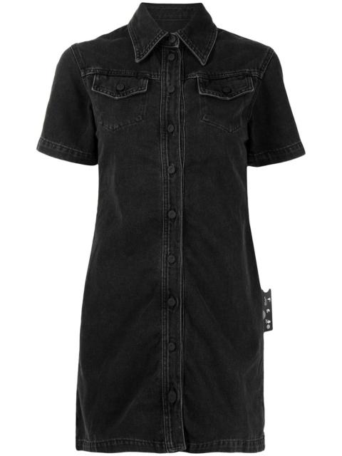 Off-White short-sleeve shirt dress