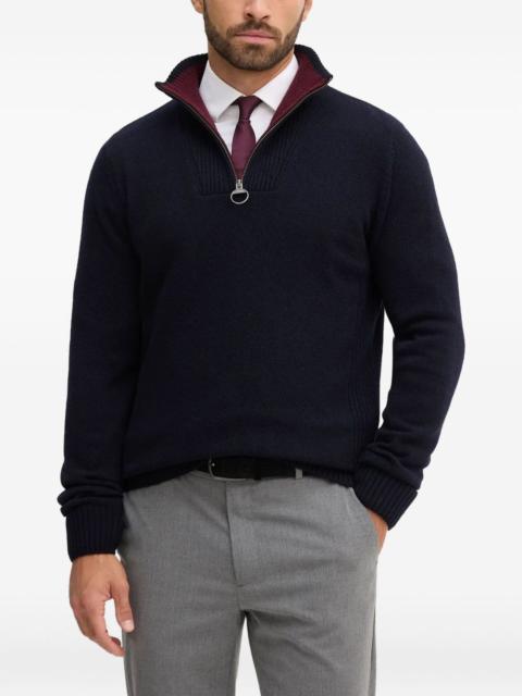 Barbour zip collar sweater