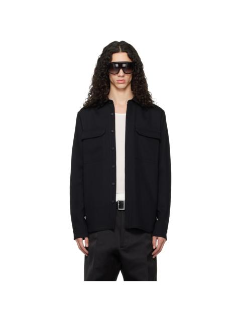 Rick Owens Black Temple Work Shirt