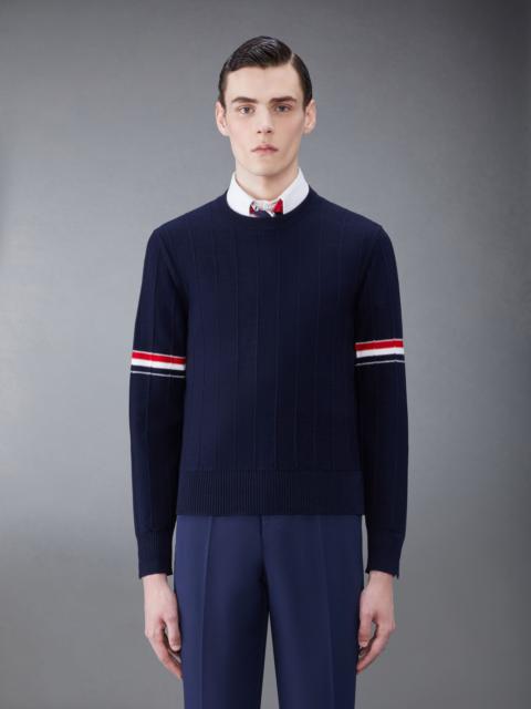 Thom Browne RWB-stripe long-sleeve jumper