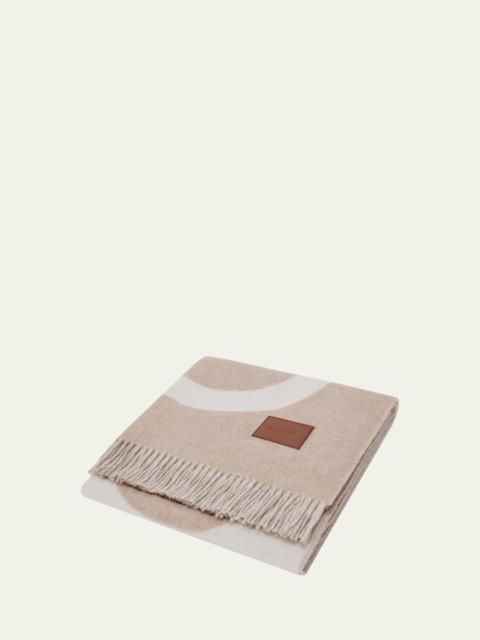 Loewe Anagram Wool/Cashmere Blanket, 55" Square