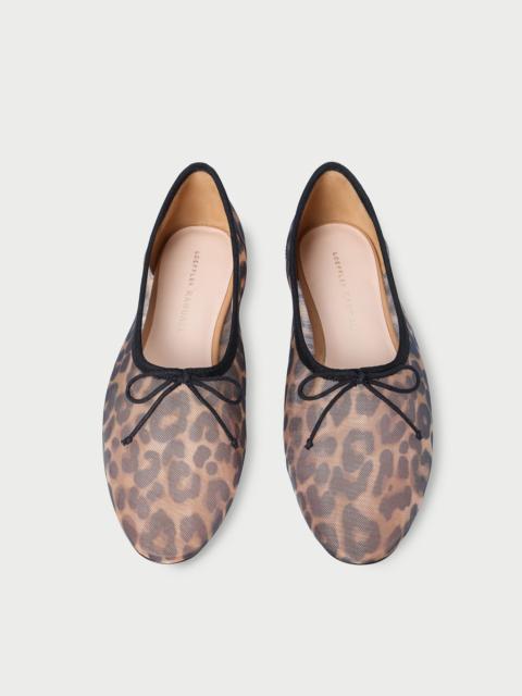 LOEFFLER RANDALL Landon Leopard Mesh Ballet Flat