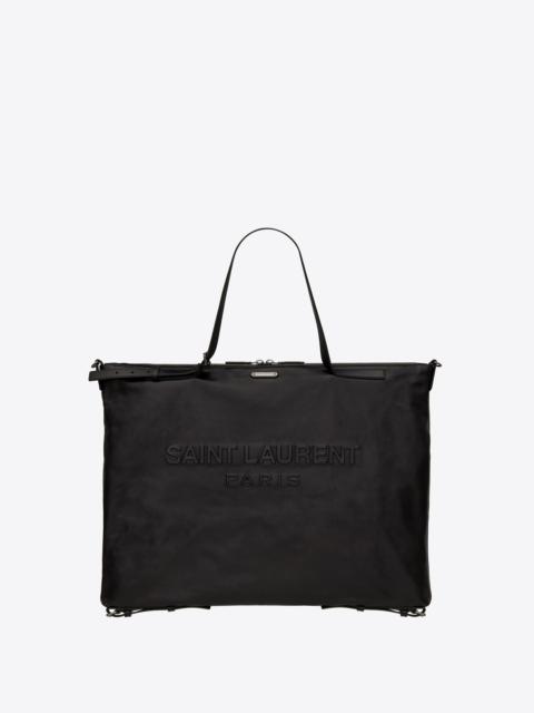 SAINT LAURENT medium convertible id bag in soft leather
