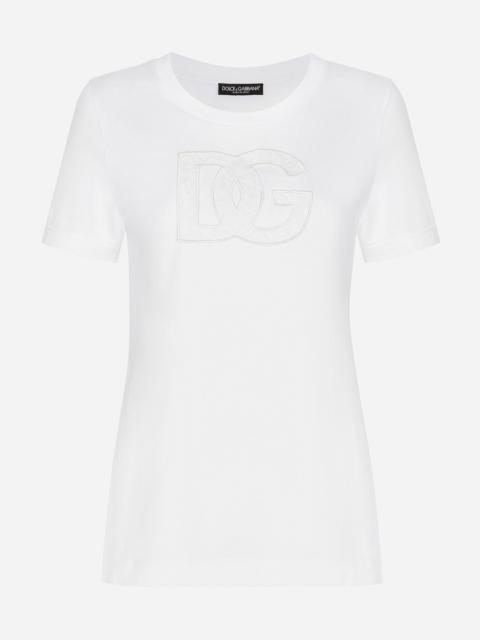 Jersey T-shirt with DG logo patch