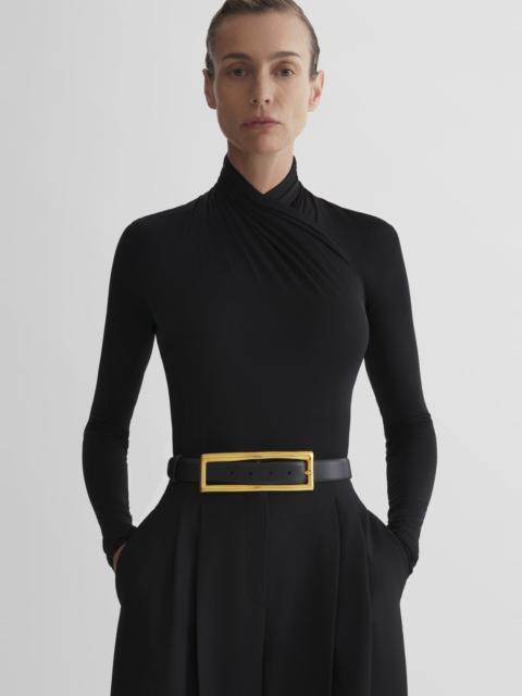 MUGLER black scarf bodysuit