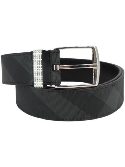 Burberry Burberry Check and Leather Belt Black