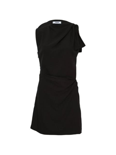 MSGM draped sleeveless mini dress