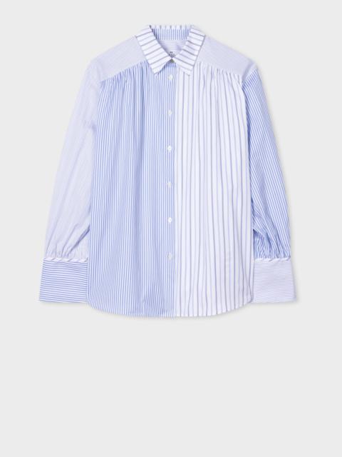 Paul Smith Blue Contrasting Stripes Shirt
