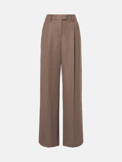 Brunello Cucinelli High-rise wide-leg pants