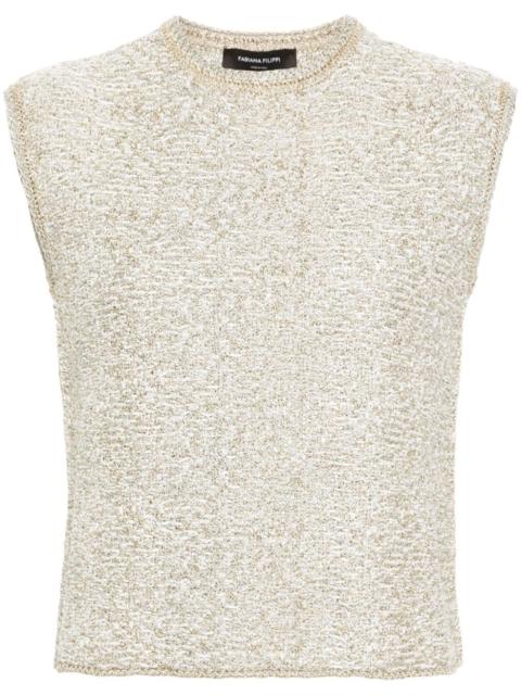 FABIANA FILIPPI lurex-detail bouclÃ© top