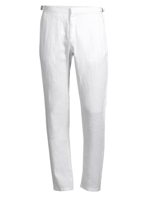 ORLEBAR BROWN Men's Griffon Linen Trousers - White