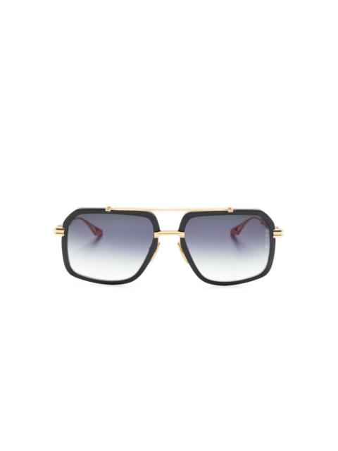 pilot-frame gradient sunglasses