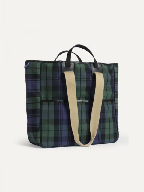 Bleu de Chauffe MELINE TOTE BAG  -  TARTAN NAVY BLUE