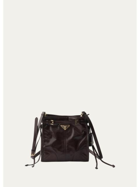 Prada Bonnie Mini Leather Crossbody Bag