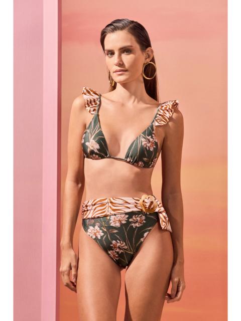 PatBO BOTANIC RETRO HIGH WAIST BIKINI BOTTOM
