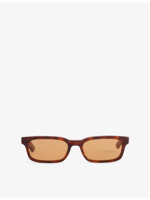 RETROSUPERFUTURE Gesto Havana Rectangular-Frame Acetate Sunglasses