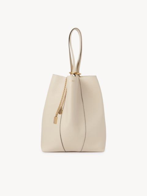 CHLOÉ SPIN TOTE BAG IN GRAINED LEATHER