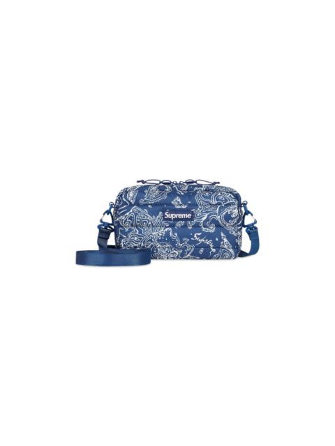 Supreme Puffer Side Bag 'Blue Paisley'