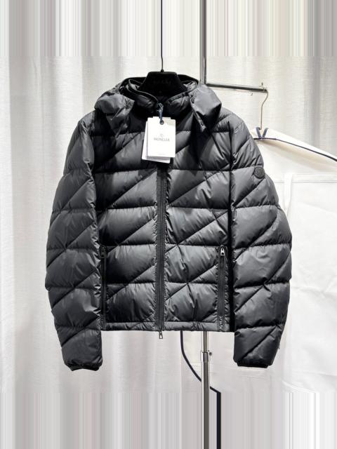 Moncler Moncler Dark Grey Detachable Hood Logo Sleeve Polyester Down Jacket