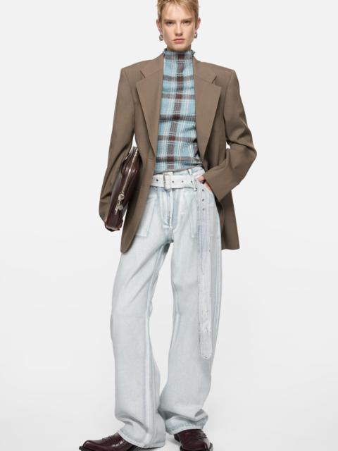 Acne Studios Denim trousers with belt - Blue/white