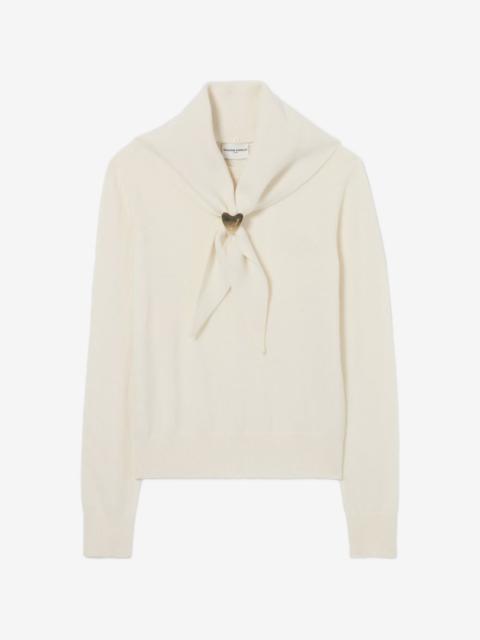 Claudie Pierlot knit jumper with removable scarf