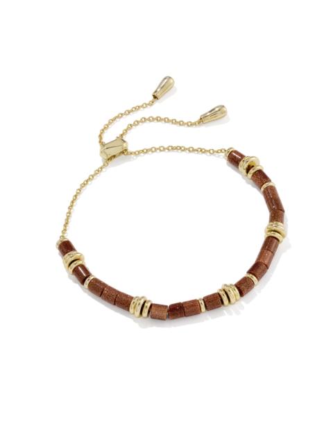KENDRA SCOTT Bree Gold Beaded Delicate Chain Bracelet