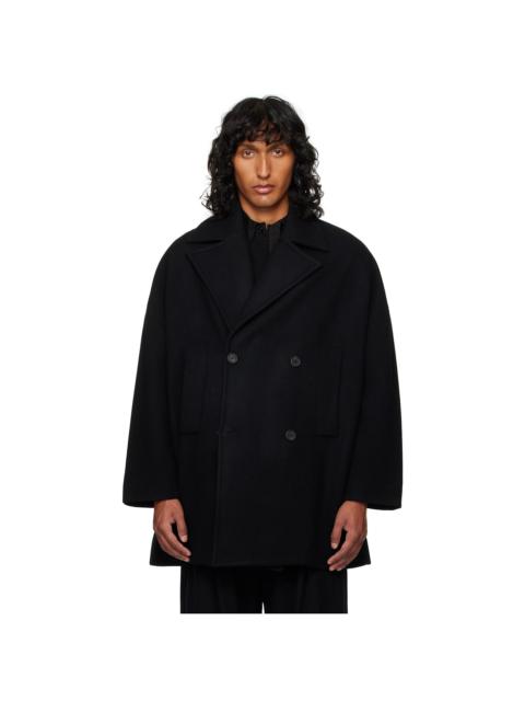 Black 'The Logger' Peacoat