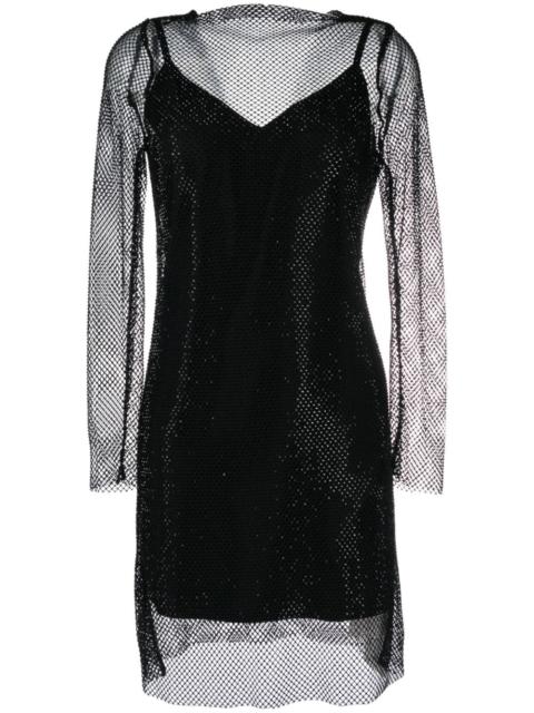 Max Mara mesh layered minidress