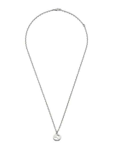 GUCCI Unisex Interlocking G Sterling Silver Chain Necklace - Silver