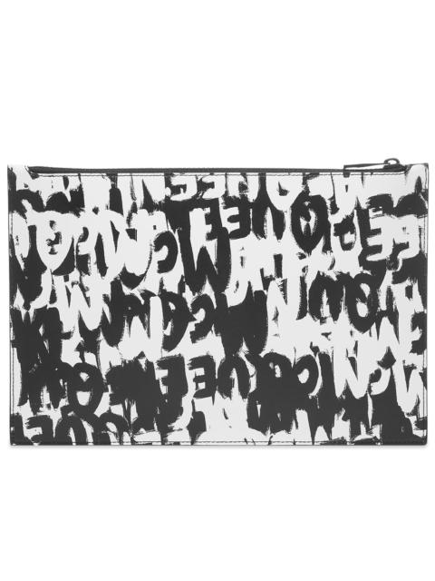 Alexander McQueen Alexander McQueen All Over Grafitti Logo Pouch