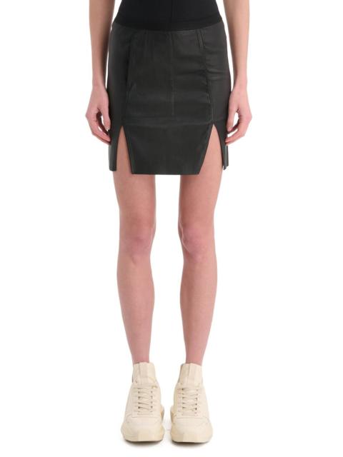Rick Owens Rick Owens Leather Mini Skirt
