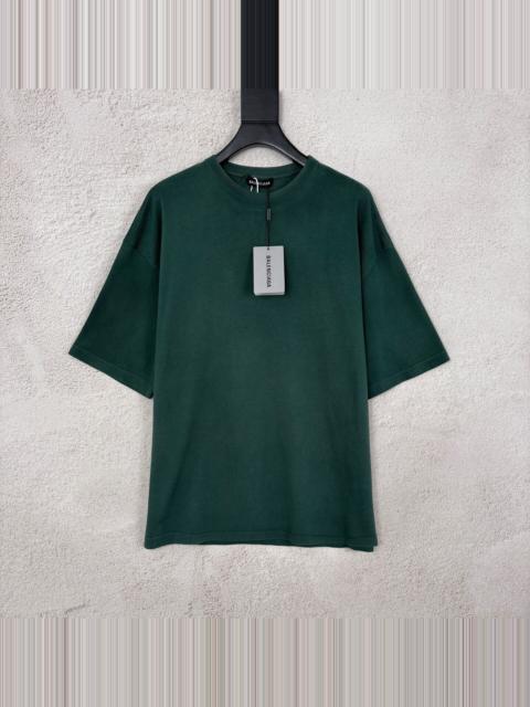 BALENCIAGA Balenciaga Lake Green Washed Short Sleeve T-Shirt