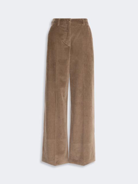 WEEKEND Max Mara TANIA Cotton velvet trousers - LIGHT BROWN
